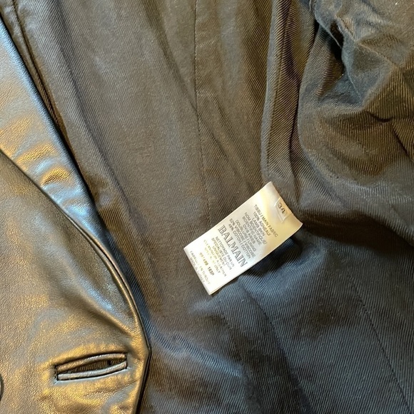 Double-breasted leather blazer - Picture 8 of 15